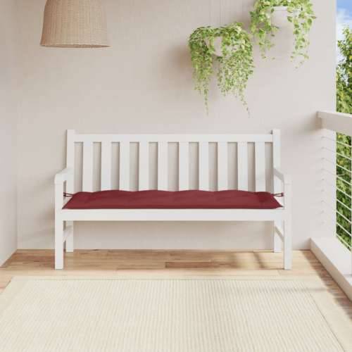 Jastuk za vrtnu klupu crvena boja vina 150x50x7 cm od tkanine - prošarana crvena boja vina 150 x 50 x 7 cm 1 Cijena