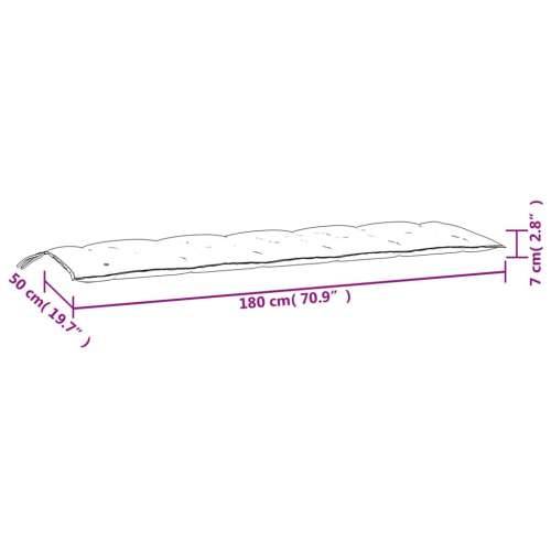 Jastuci za vrtnu klupu 2 kom zeleni 180 x 50 x 7 cm od tkanine prošarana zelena 180 x 50 x 7 cm 1 Cijena