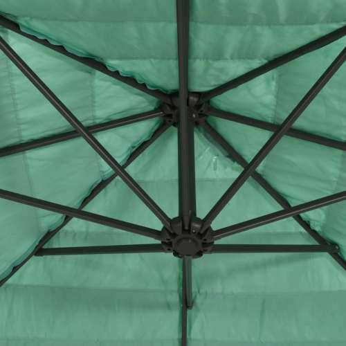 Vrtni suncobran s drvenim stupom zeleni 269x269x235 cm - Zelena 269 x 269 x 235 cm 1 Cijena