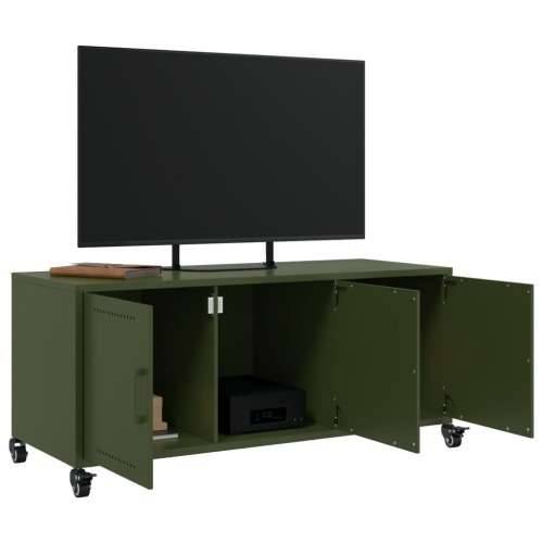 TV ormarić maslinastozeleni 100,5 x 39 x 43,5 cm čelični - Zelena 1 Cijena