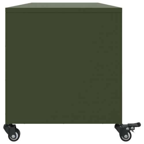 TV ormarić maslinastozeleni 100,5 x 39 x 43,5 cm čelični - Zelena 1 Cijena