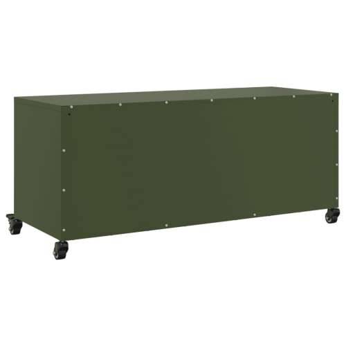 TV ormarić maslinastozeleni 100,5 x 39 x 43,5 cm čelični - Zelena 1 Cijena