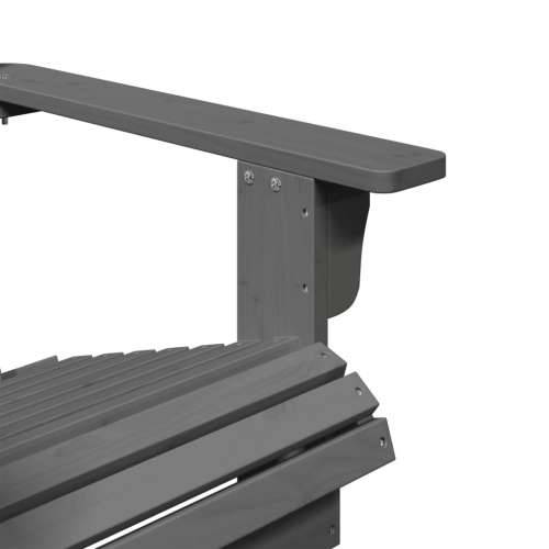Stolica Adirondack siva 69 x 85 x 90,5 cm od masivne jelovine Siva 1 Cijena