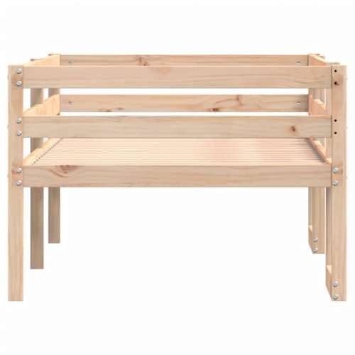 Okvir za dječji krevet 80 x 200 cm od masivne borovine - Prirodna 80 x 200 cm Cijena