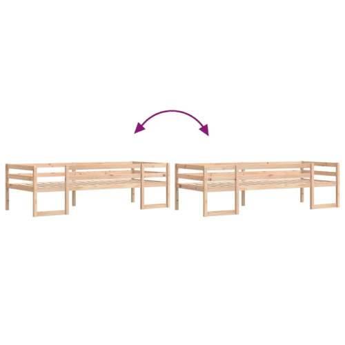 Okvir za dječji krevet 80 x 200 cm od masivne borovine - Prirodna 80 x 200 cm Cijena