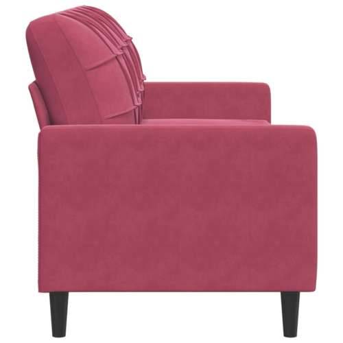 Trosjed crvena boja vina 180 cm baršunasti - boja crnog vina 180 cm Cijena
