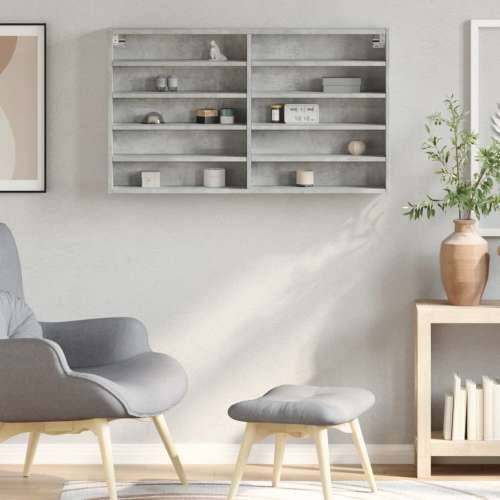 Vitrina siva boja betona 100x15x58 cm konstruirano drvo - Beton siva 100 x 15 x 58 cm 1 Cijena