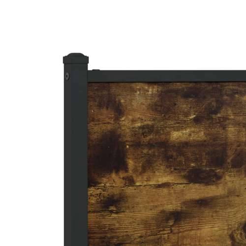 Metalni okvir kreveta bez madraca boja hrasta 140x190 cm Dimljeni hrast 140 x 190 cm s uzglavljem Cijena