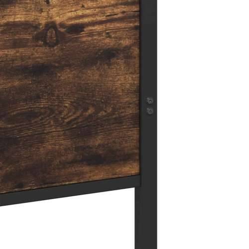 Metalni okvir kreveta bez madraca boja hrasta 90x200 cm - Dimljeni hrast 90 x 200 cm s uzglavljem i podnožjem Cijena