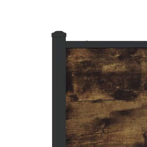 Metalni okvir kreveta bez madraca boja hrasta 90x200 cm - Dimljeni hrast 90 x 200 cm s uzglavljem i podnožjem Cijena