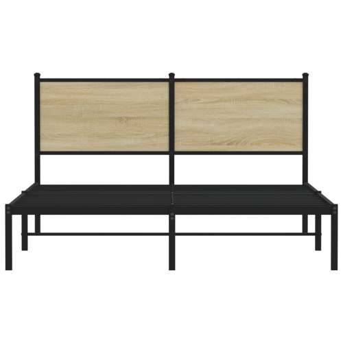 Metalni okvir kreveta bez madraca boja hrasta sonome 140x200 cm - sonoma hrast 140 x 200 cm s uzglavljem Cijena