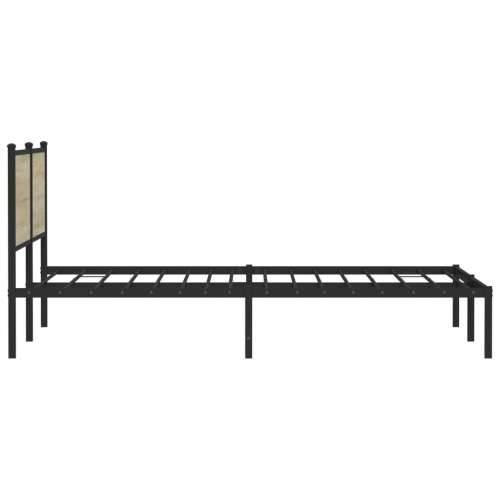 Metalni okvir kreveta bez madraca boja hrasta sonome 180x200 cm - sonoma hrast 180 x 200 cm s uzglavljem Cijena