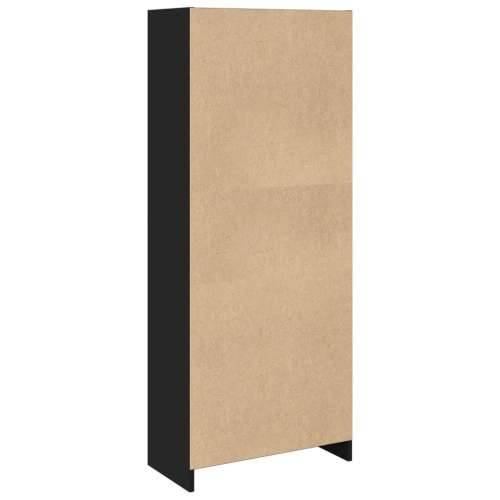 Regal za knjige crni 57x28,5x141 cm od konstruiranog drva - Crna 1 141 cm Cijena