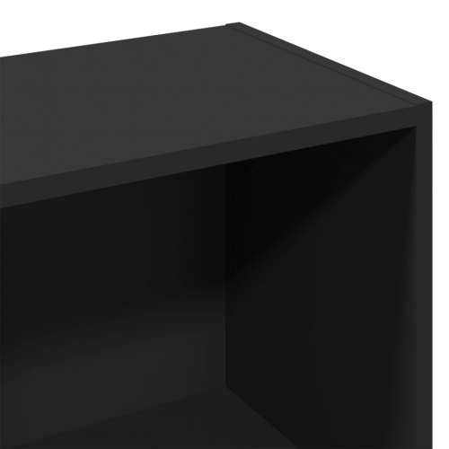 Regal za knjige crni 57x28,5x141 cm od konstruiranog drva - Crna 1 141 cm Cijena