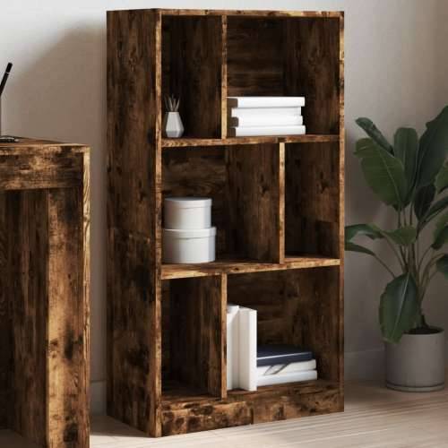 Regal za knjige boja hrasta 57x28,5x107,5 cm konstruirano drvo - Dimljeni hrast 1 107.5 cm Cijena