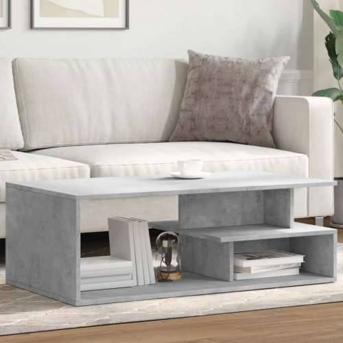 Stolić za kavu boja betona 102 x 55 x 35 cm konstruirano drvo - Beton siva 1 Cijena