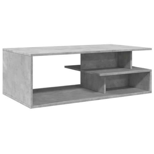 Stolić za kavu boja betona 102 x 55 x 35 cm konstruirano drvo - Beton siva 1 Cijena