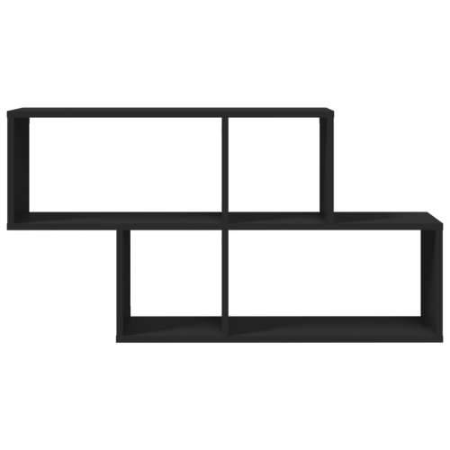 Zidna polica crna 100x20x53 cm od konstruiranog drva - Crna 1 Cijena