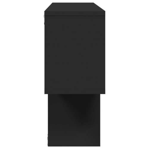 Zidna polica crna 100x20x53 cm od konstruiranog drva - Crna 1 Cijena