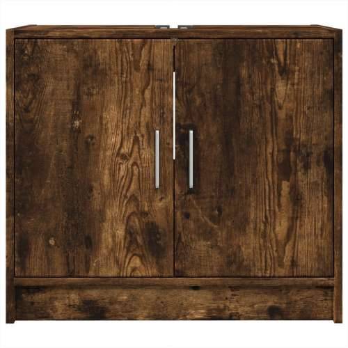 Ormarić za Lavabo - Umivaonik boja dimljenog hrasta 63x29x55 cm drveni - Dimljeni hrast 1 Cijena