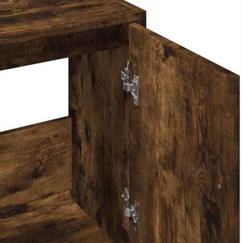Ormarić za Lavabo - Umivaonik boja dimljenog hrasta 63x29x55 cm drveni - Dimljeni hrast 1 Cijena
