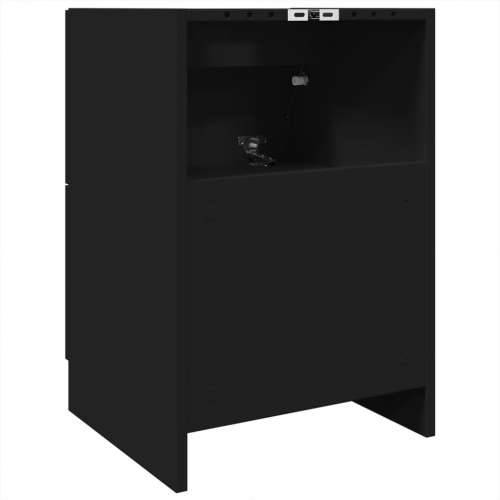 Ormarić za Lavabo - Umivaonik crni 40 x 37 x 59 cm od konstruiranog drva - Crna 40 x 37 x 59 cm 1 Cijena