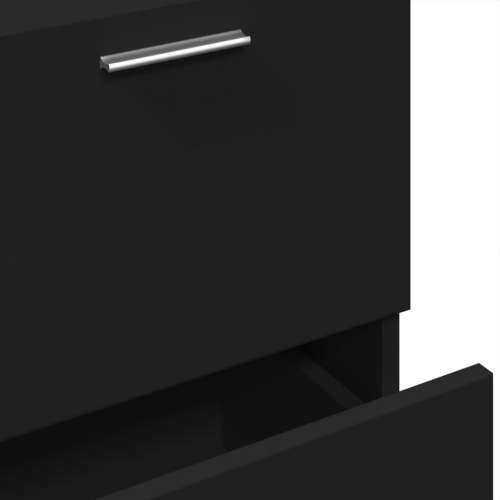 Ormarić za Lavabo - Umivaonik crni 40 x 37 x 59 cm od konstruiranog drva - Crna 40 x 37 x 59 cm 1 Cijena