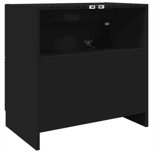 Ormarić za Lavabo - Umivaonik crni 59 x 37 x 59 cm od konstruiranog drva - Crna 59 x 37 x 59 cm 1 Cijena
