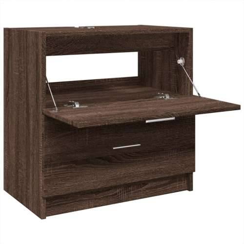 Ormarić za Lavabo - Umivaonik smeđa boja hrasta 59 x 37 x 59 cm drveni - Smeđi hrast 59 x 37 x 59 cm 1 Cijena
