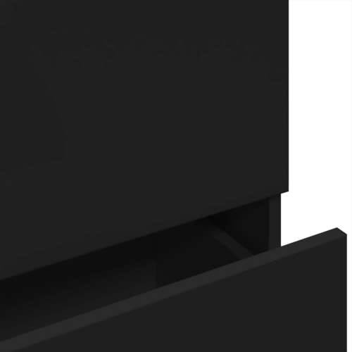 Ormarić za Lavabo - Umivaonik crni 78 x 37 x 59 cm od konstruiranog drva - Crna 78 x 37 x 59 cm 1 Cijena