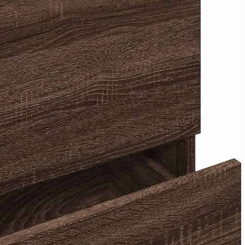 Ormarić za Lavabo - Umivaonik smeđa boja hrasta 78 x 37 x 59 cm drveni - Smeđi hrast 78 x 37 x 59 cm 1 Cijena
