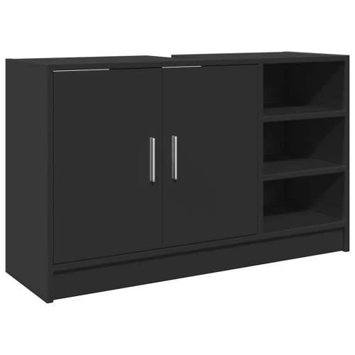 Ormarić za Lavabo - Umivaonik crni 90 x 29 x 55 cm konstruirano drvo - Crna 90 x 29 x 55 cm 1 Cijena