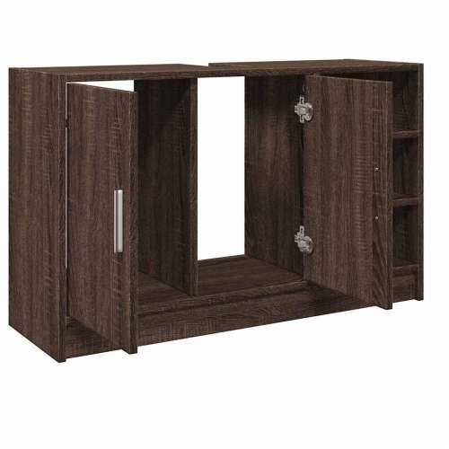Ormarić za Lavabo - Umivaonik smeđa boja hrasta 90 x 29 x 55 cm drveni - Smeđi hrast 90 x 29 x 55 cm 1 Cijena