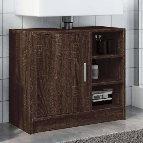 Ormarić za Lavabo - Umivaonik smeđa boja hrasta 63 x 29 x 55 cm drveni Smeđi hrast 63 x 29 x 55 cm 1 Cijena