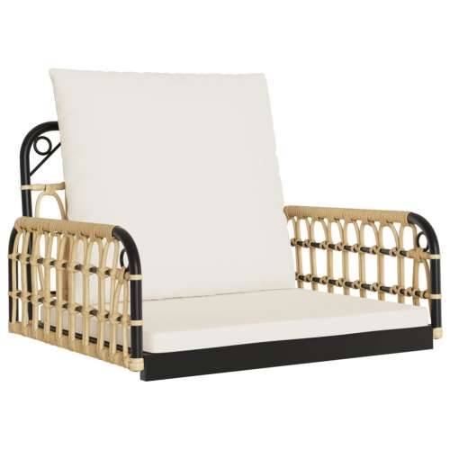 Stolica za ljuljanje s jastucima 63x58x39 cm poliratan i čelik 63 x 58 x 39 cm 1 Cijena