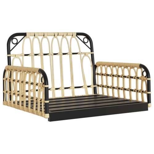 Stolica za ljuljanje s jastucima 63x58x39 cm poliratan i čelik 63 x 58 x 39 cm 1 Cijena
