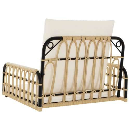 Stolica za ljuljanje s jastucima 63x58x39 cm poliratan i čelik 63 x 58 x 39 cm 1 Cijena