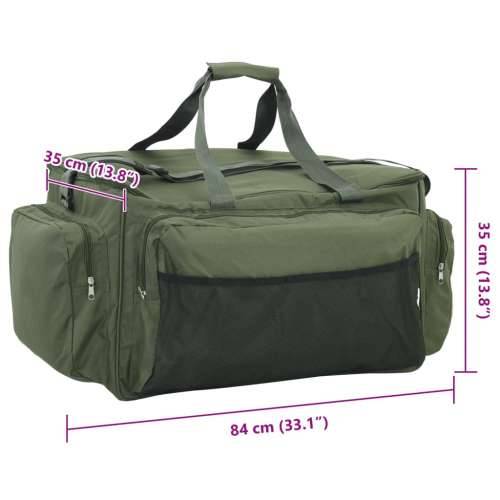 Torba za ribolov vodootporna tamnozelena od tkanine Oxford - Tamnozelena 84 x 35 x 35 cm Cijena