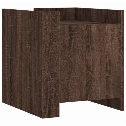 Noćni ormarić smeđa boja hrasta 45x50x50 cm konstruirano drvo - Smeđi hrast 1 Cijena