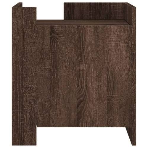 Noćni ormarić smeđa boja hrasta 45x50x50 cm konstruirano drvo - Smeđi hrast 1 Cijena