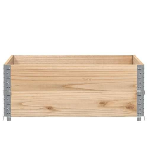 Okviri za palete 2 kom 100x100 cm od masivne borovine - Prirodna 100 x 100 cm 2 Cijena