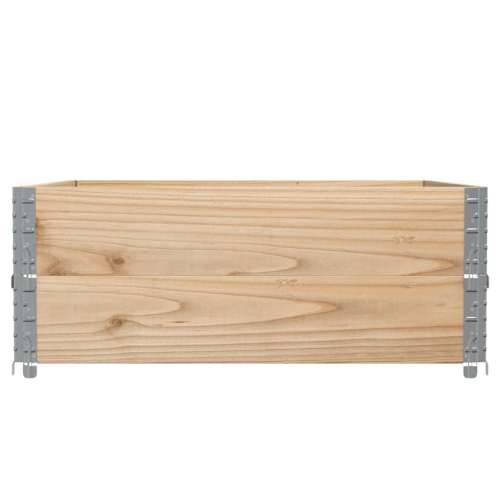Okviri za palete 2 kom 100x100 cm od masivne borovine - Prirodna 100 x 100 cm 2 Cijena
