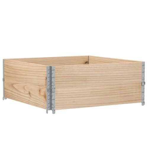 Okviri za palete 2 kom 100x100 cm od masivne borovine - Prirodna 100 x 100 cm 2 Cijena