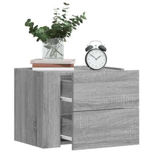 Zidni noćni ormarići 2 kom boja sivog hrasta sonome 45x30x35 cm - Sivi hrast sonoma 2 Cijena