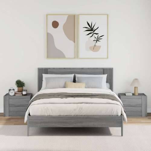 Zidni noćni ormarići 2 kom boja sivog hrasta sonome 45x30x35 cm - Sivi hrast sonoma 2 Cijena