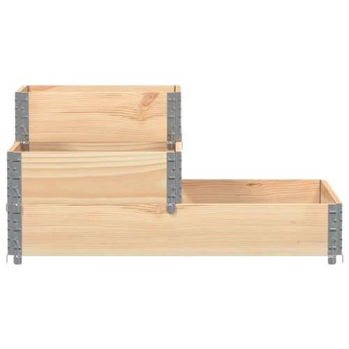 Povišena gredica s 3 razine 120 x 80 cm od masivne borovine - Prirodna 120 x 80 cm (60 x 40 cm) 1 Cijena