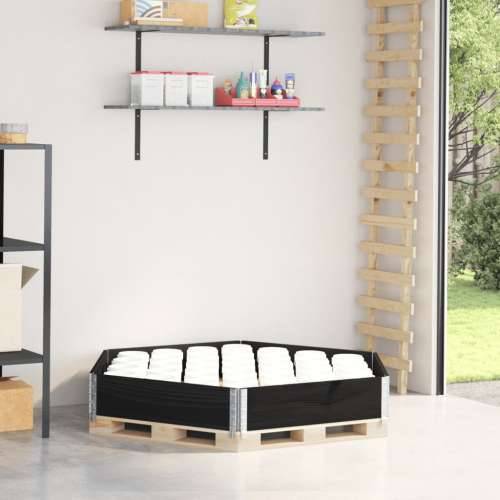 Povišena gredica šesterokutna crna 160x160 cm masivna borovina - Crna 160 x 160 cm 1 Cijena