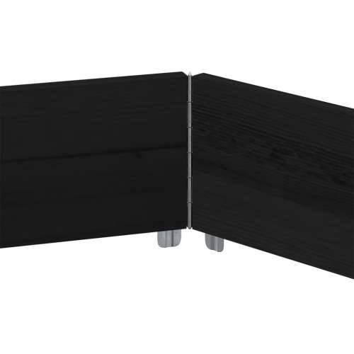 Povišena gredica šesterokutna crna 160x160 cm masivna borovina - Crna 160 x 160 cm 1 Cijena