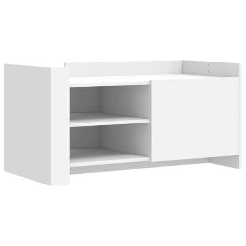 Stolić za kavu bijeli 100 x 50 x 50 cm od konstruiranog drva - Bijela 1 100 cm Cijena