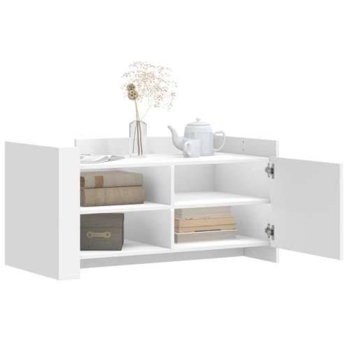 Stolić za kavu bijeli 100 x 50 x 50 cm od konstruiranog drva - Bijela 1 100 cm Cijena